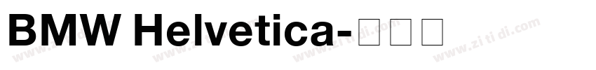 BMW Helvetica字体转换